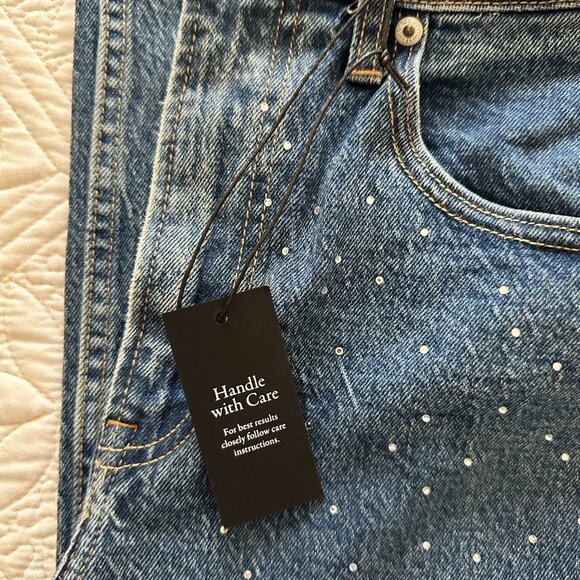Abercrombie Crystal Embellished 90s Jean - Picture 4 of 6